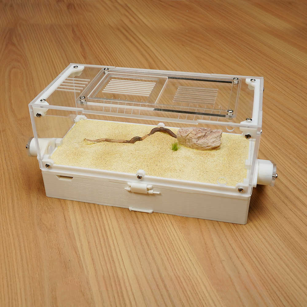 Foldable Gypsum Ant Nest with Chamber Knobs - Stackable Acrylic Formicarium + Accessories