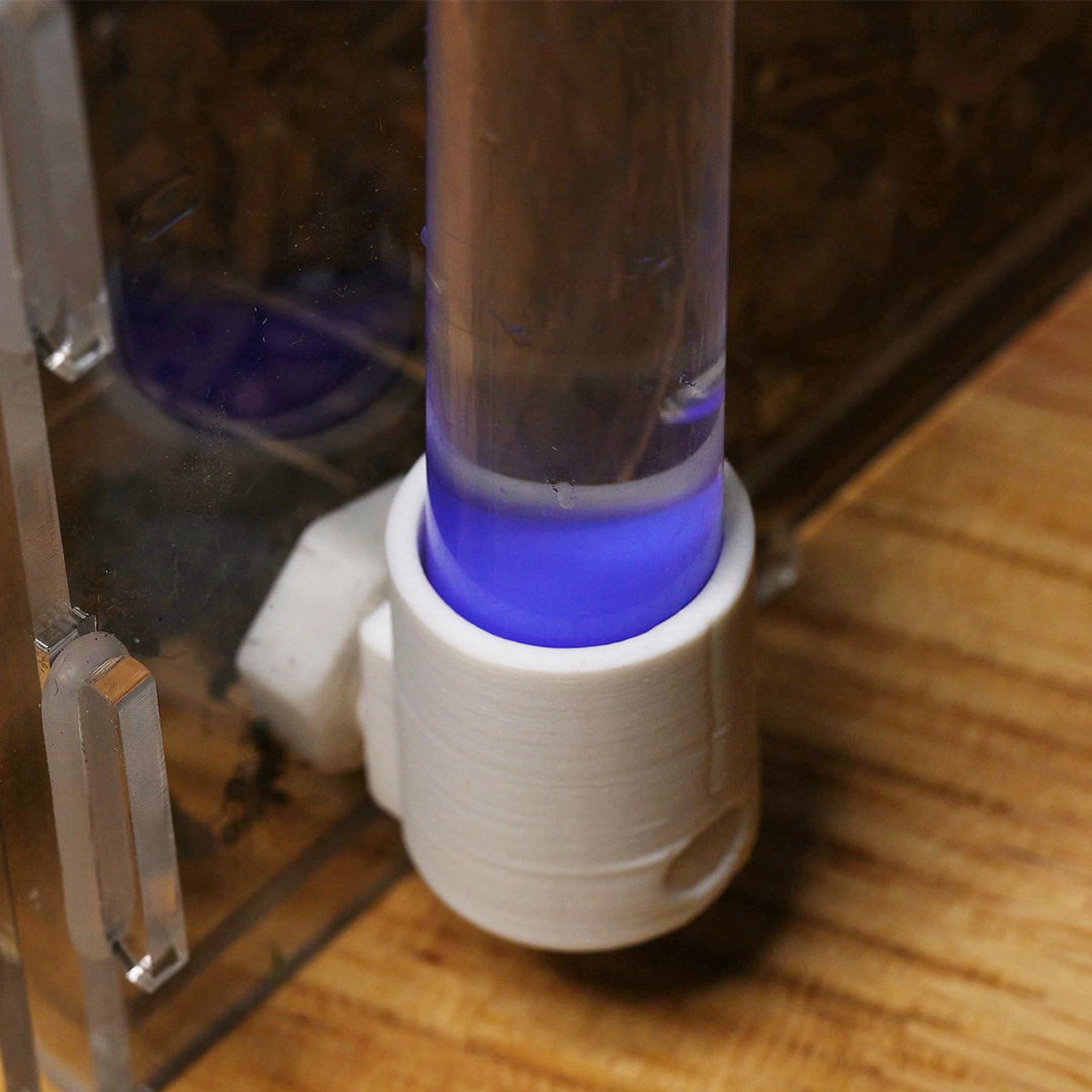 3D Printed External Water Feeder for Ant Farm - Hydration Station with Cotton Wick