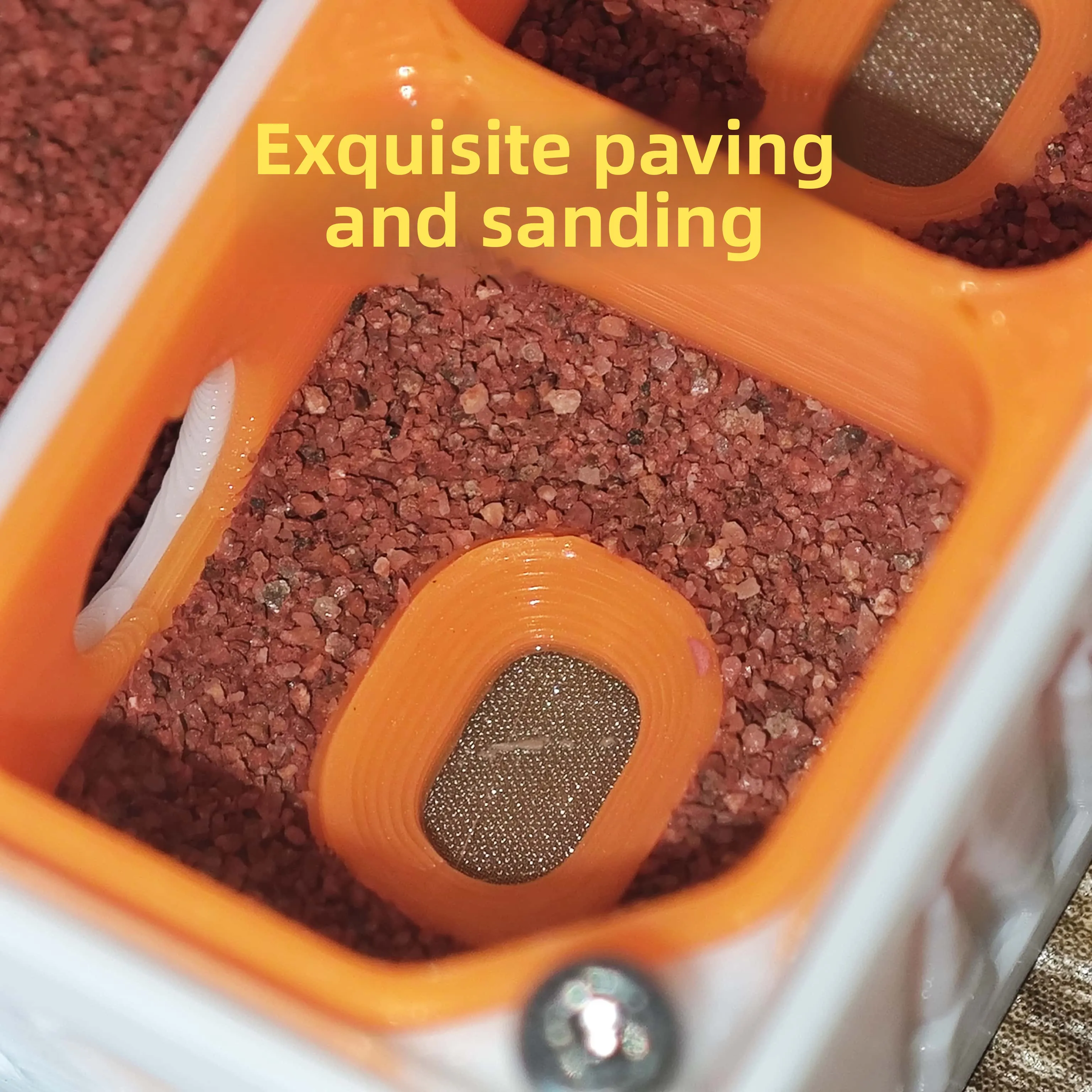 Small Flat Gypsum Nest for Ponerine Ant Queens - Substrate-Based Starter Habitat with Red Acrylic Cover